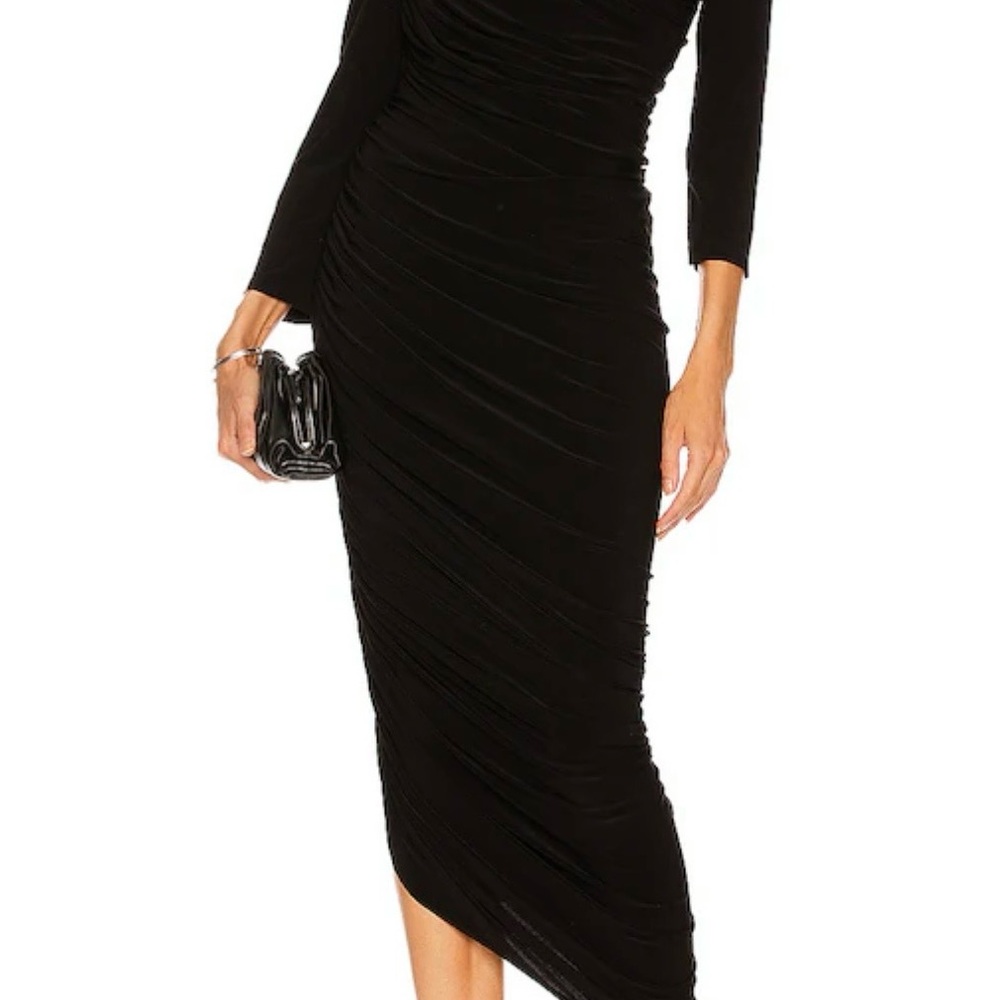 Norma Kamali Black Long Sleeve Dress